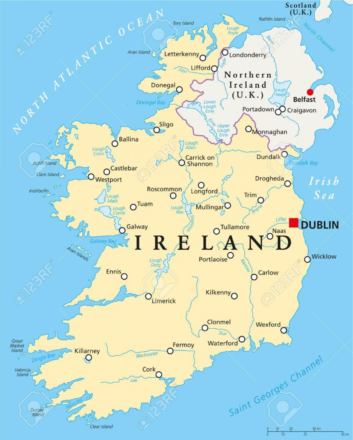 Dublín irlanda mapa