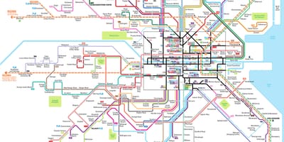 Dublín 747 autobús mapa