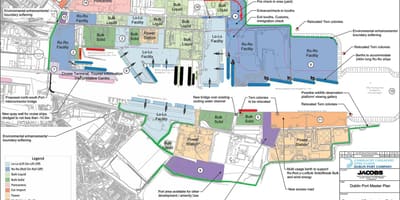 Mapa de Dublín port