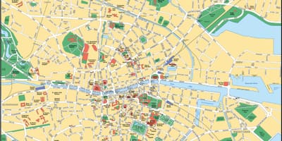 Mapa de la ciutat de Dublín