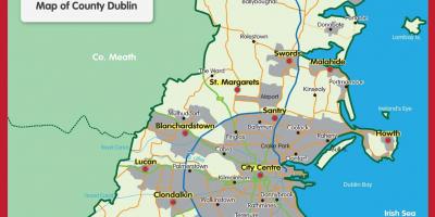 Mapa del comtat de Dublín