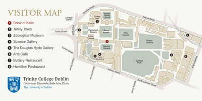 Mapa del Trinity College